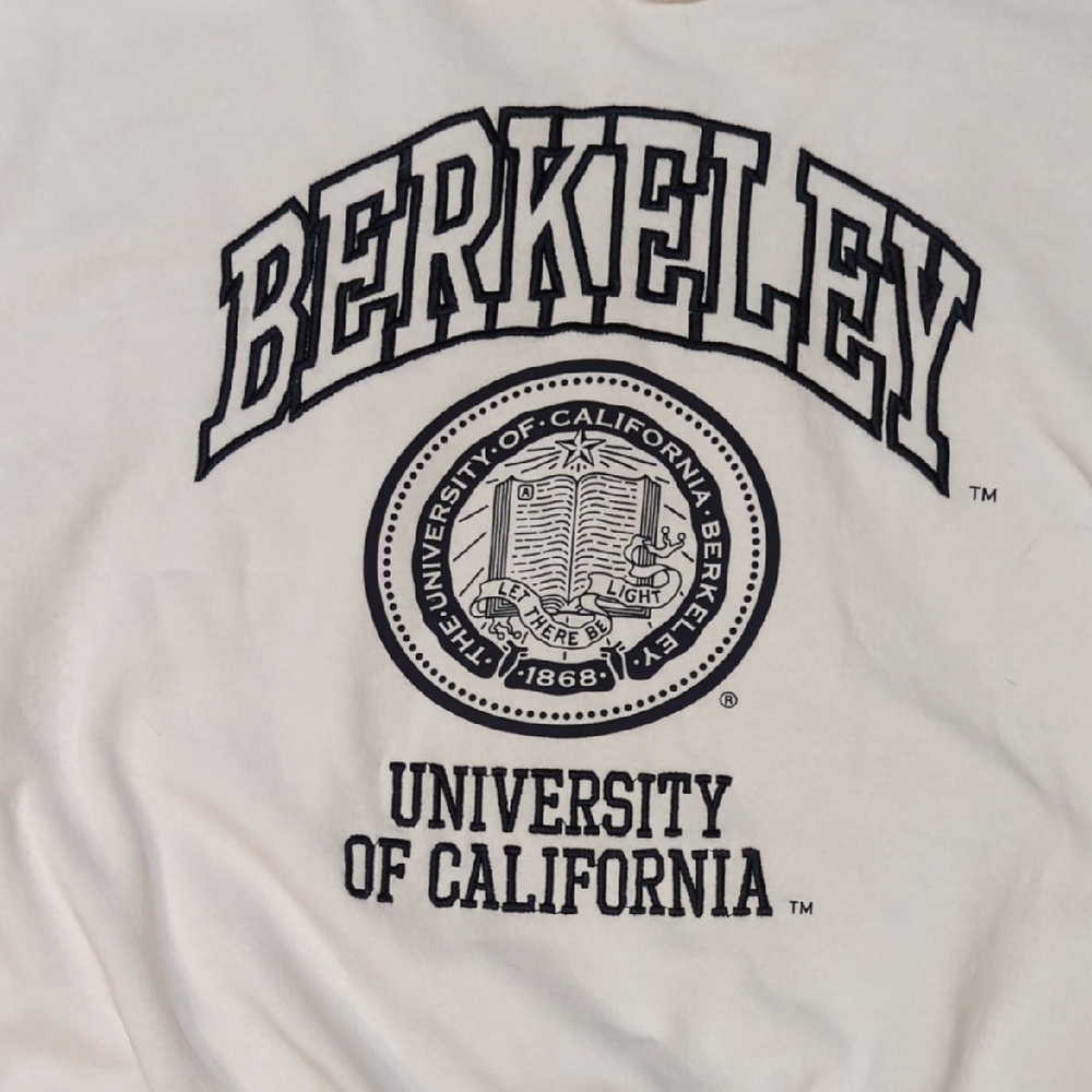 H&M White Berkeley Collegiate Hoodie - Picture 4 of 7